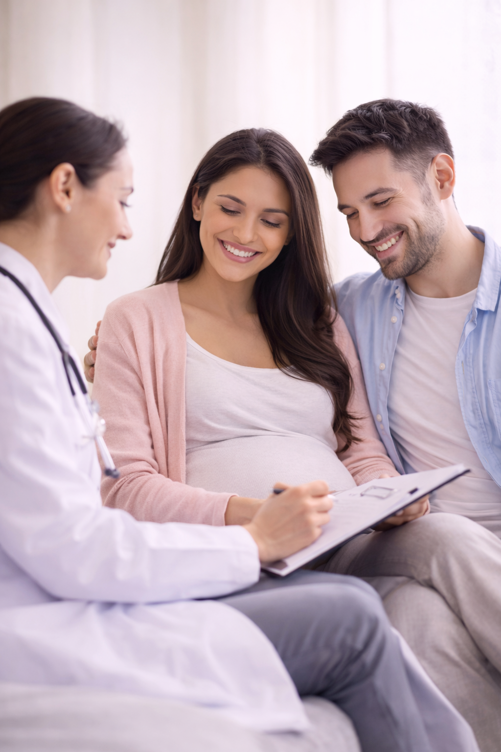 Parents preparing for their newborn